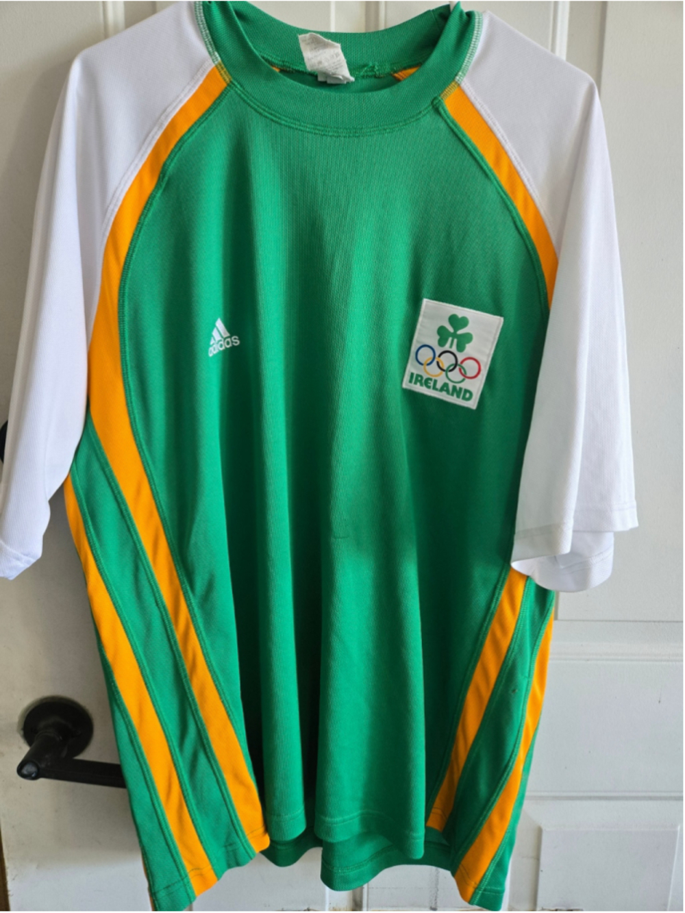 Men's Adidas Ireland Olympic Jersey XL Green White